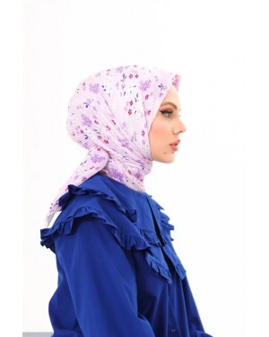 Asma Desen Pilise Eşarp - Lila