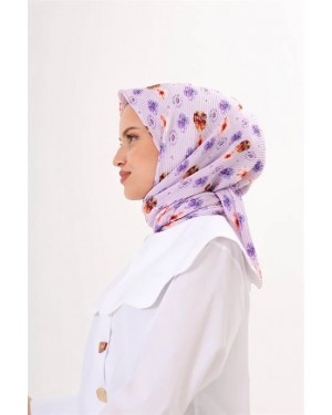 Efsun Desen Pilise Eşarp - Lila