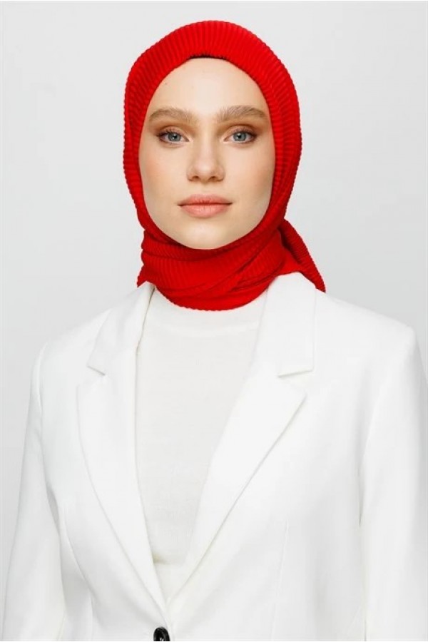 Pilise Eşarp - Kırmızı