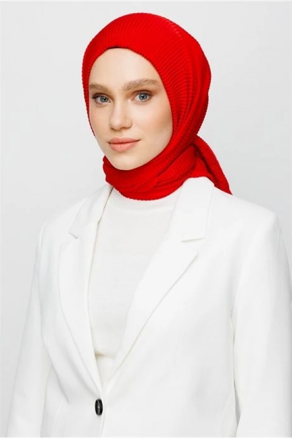 Pilise Eşarp - Kırmızı