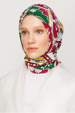 40 Patchwork Pleated Scarf 