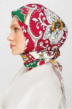 40 Patchwork Pleated Scarf 