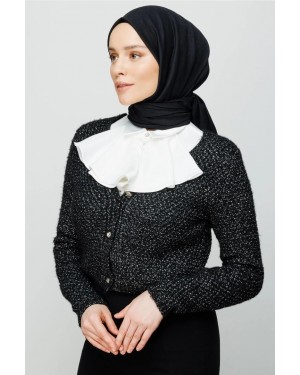 Pamuk Kraş Şal - Siyah