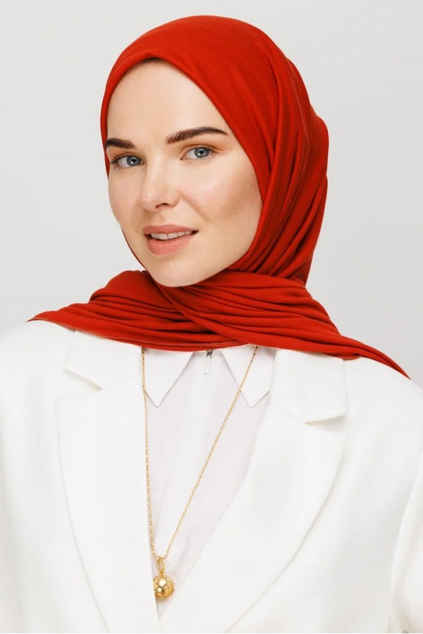 Penye Şal - Kiremit