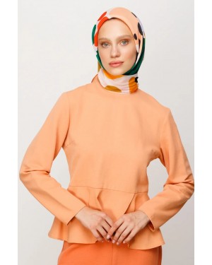 وشاح ناعم رقمي بنقشة زهور 