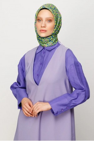 Clover Pattern Digital Soft Scarf 