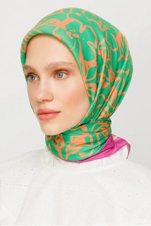 Floral Pattern Digital Soft Scarf 