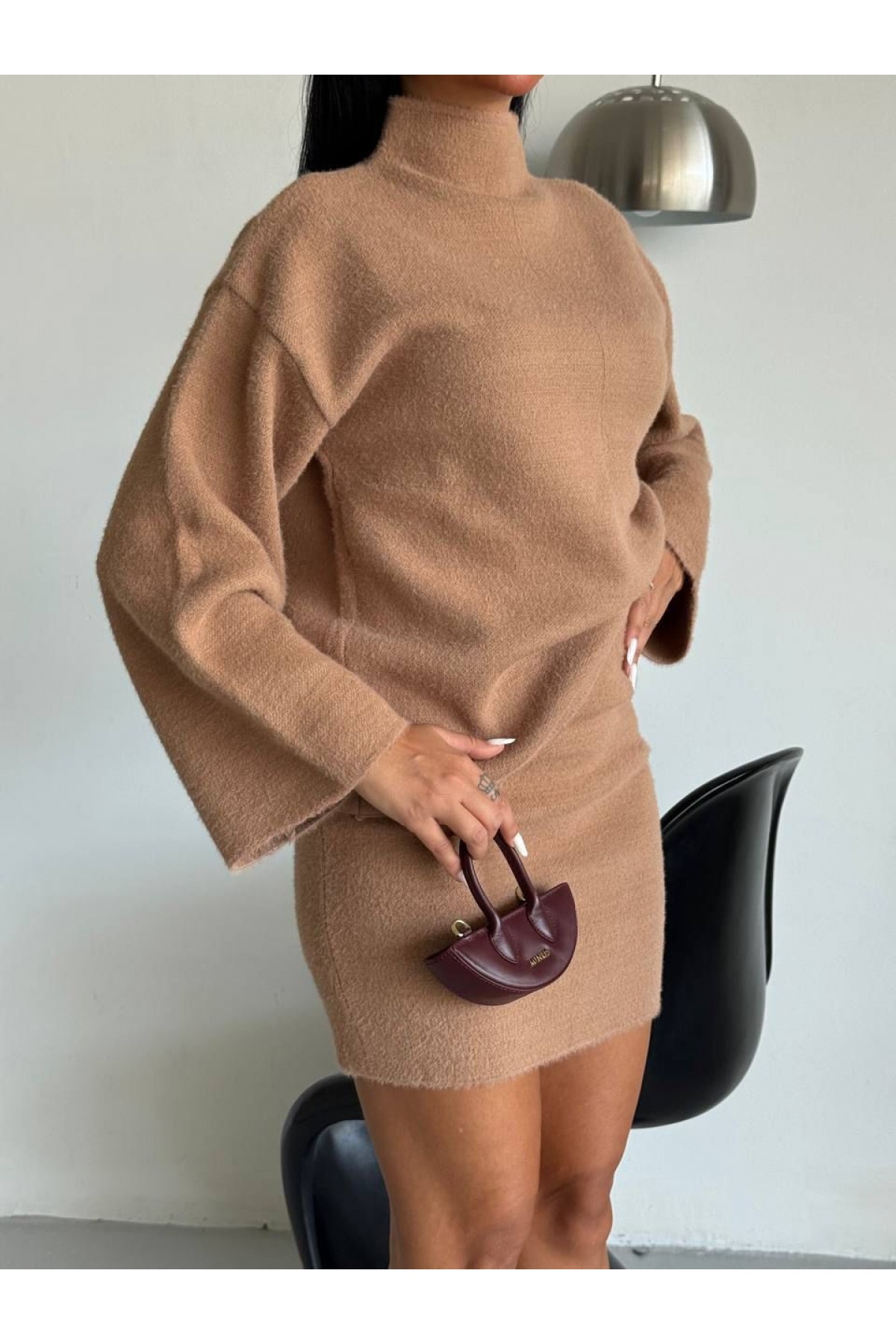 KNITWEAR SKIRT SUIT detay görseli