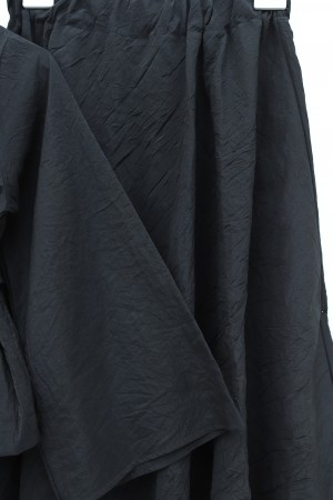 Tek Düğmeli Kuşaklı Etekliİkili Takım -Siyah