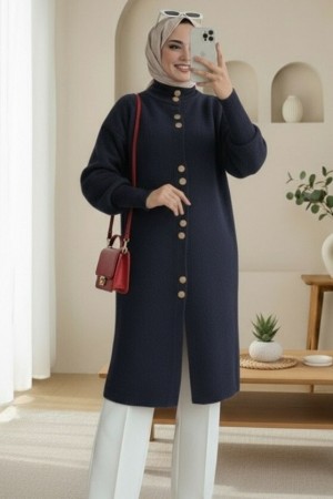 Önü Düğmeli Uzun Sakallı Yumoş  Hırka -Laci