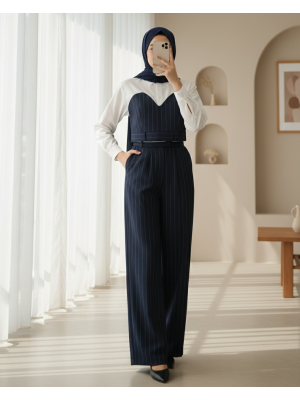 Kadın Kalp Yaka Detaylı Crop Gömlek  - 31623GML