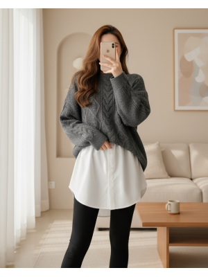 Lastikli Düğmeli Kurtarıcı Gömlek Altı Eteklik -Beyaz