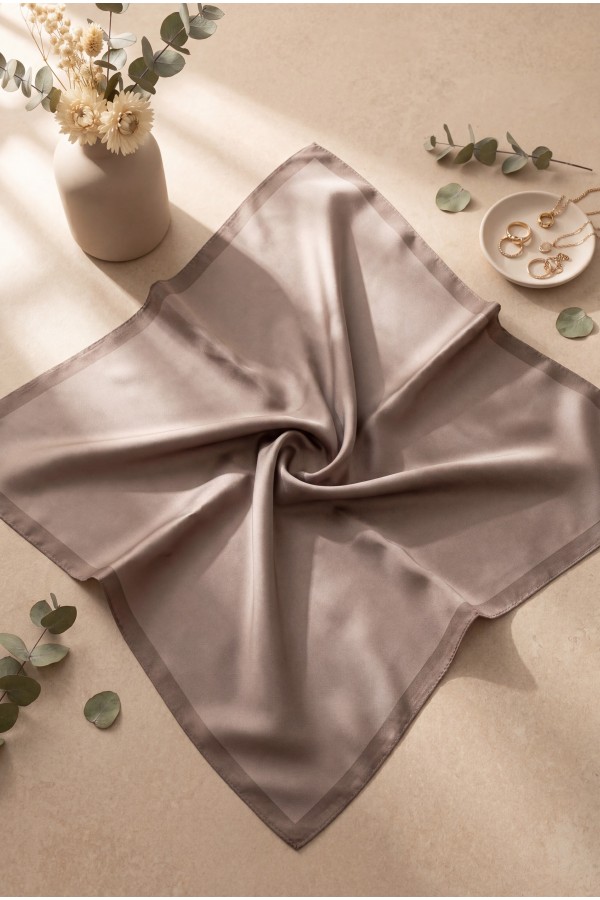 Düz Rayon Eşarp -Vizon