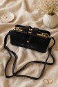Gold Detailed Multifunctional Hand and Shoulder Bag -Black