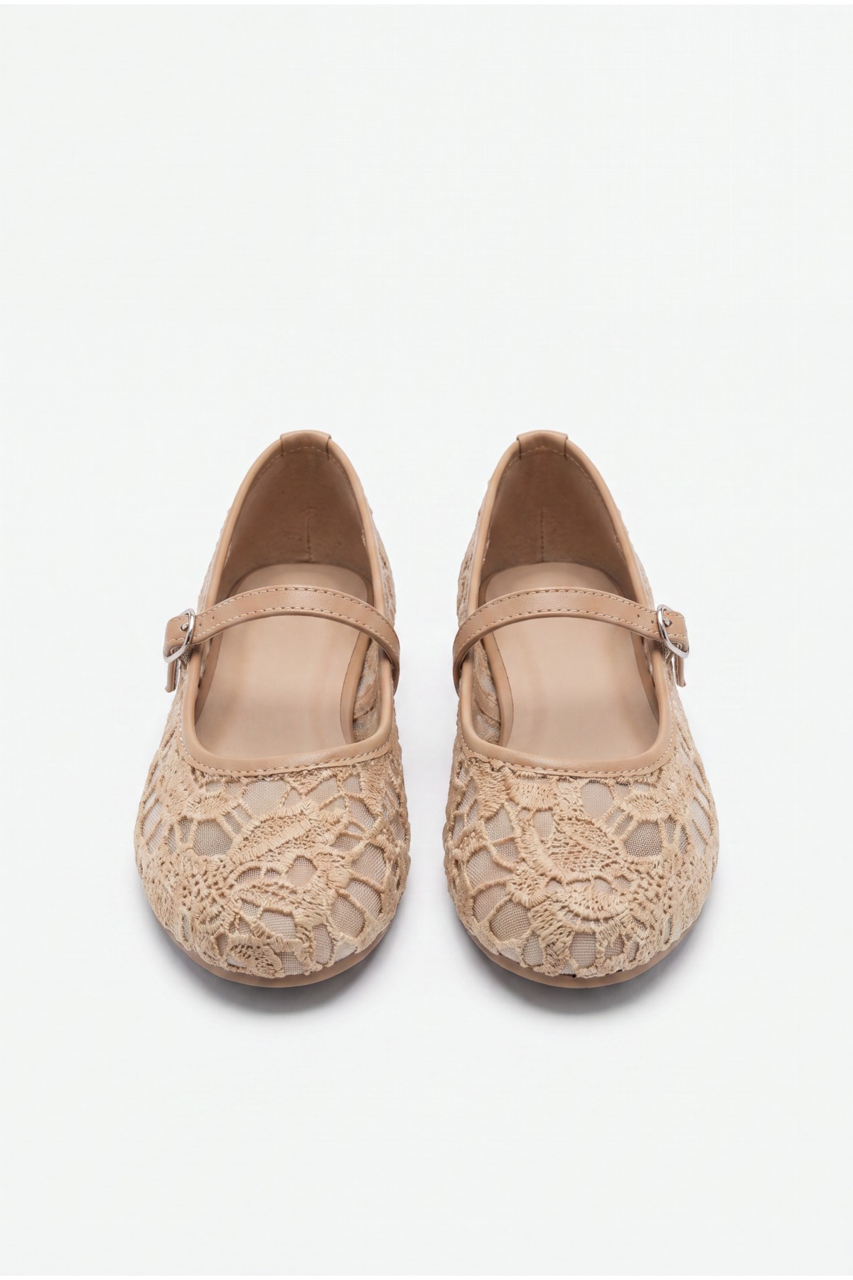 Juta Nude Tulle Ballet Flats