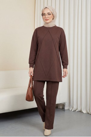 Çimalı İkili Takım -Kahve