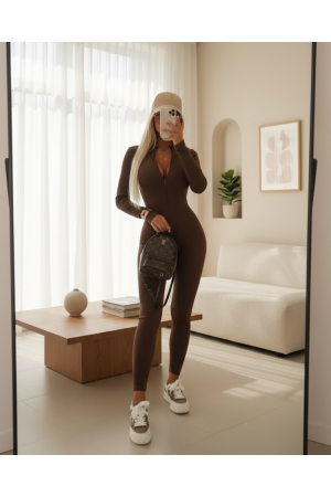 جمبسوت نسائي بأكمام طويلة وسحاب