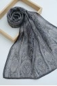 Authentic Striped Traditional Design Cotton Scarf -Ice Blue