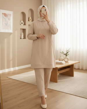 Çimalı İkili Takım    -Bej