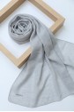 Glittery Voile Scarf - Light grey