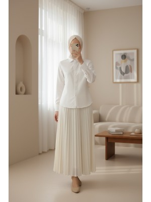 Kadın Kısa Gömlek - 24S-31611GML