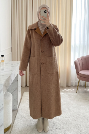 Chain Detailed Tunnel Laced Vest    -Snuff