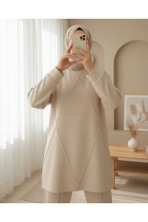 Çimalı İkili Takım    -Bej