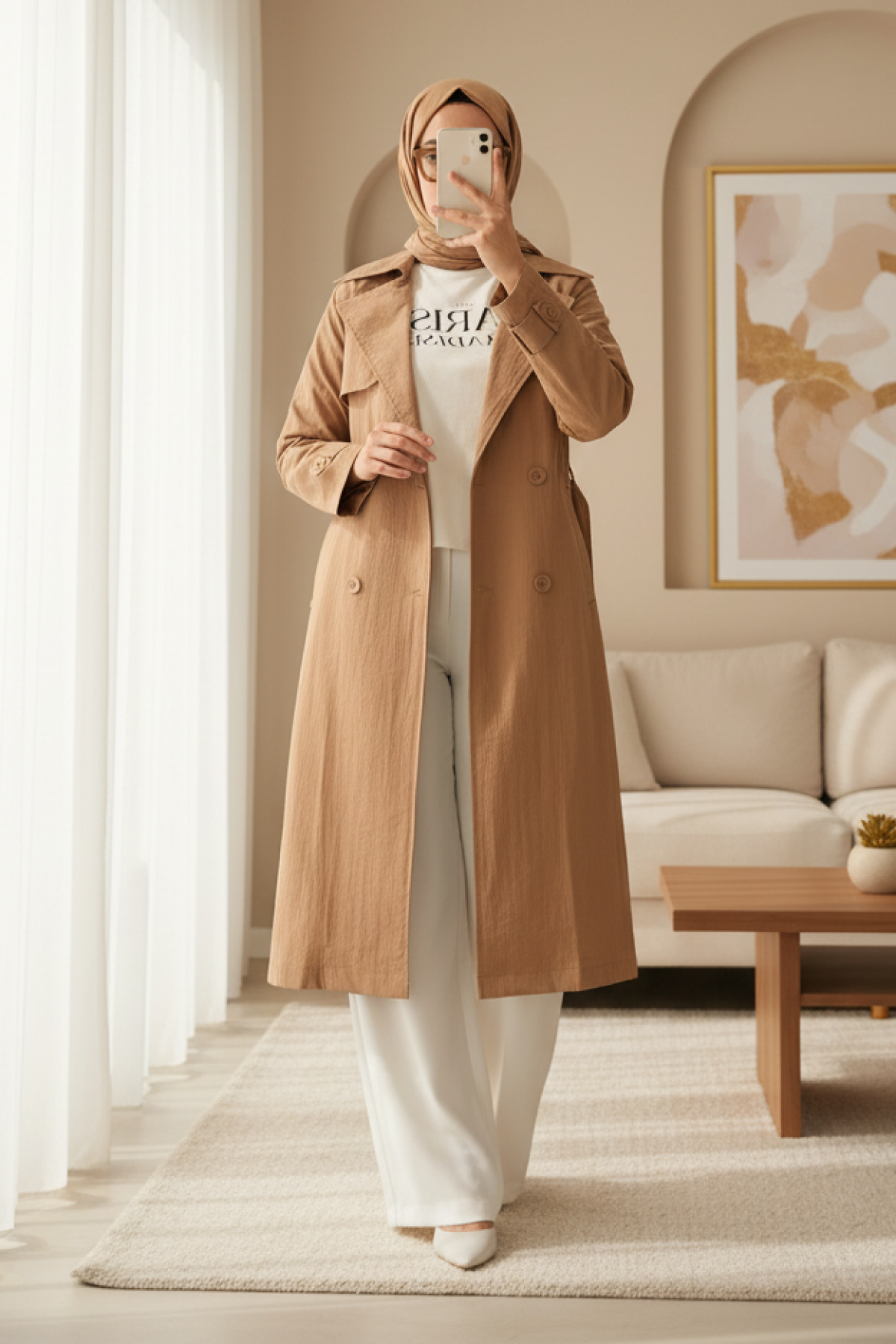 5938 Double-breasted Trench Coat 
