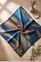 Asymmetrical Patterned Rayon Scarf -Oil color