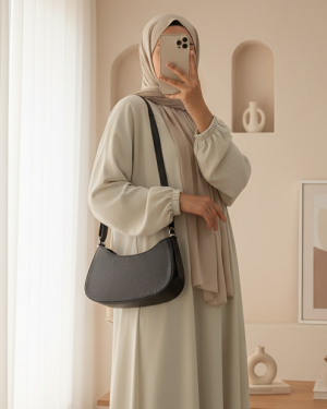 حقيبة باجيت بنية سادة نسائية 010167