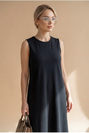 قميص داخلي طويل بدون أكمام من ماركة Supreme -أسود