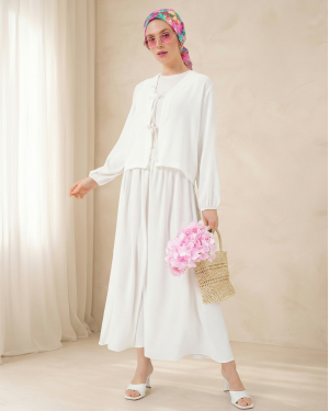 طقم كيمونو وتنورة من قطعتين للنساء من ماركة أيروبين، رقم الموديل 8047 