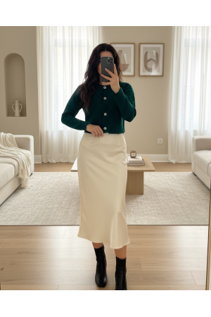 سترة ممزقة بأزرار حجرية16 -زمرد