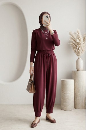 6591 بنطال حريم منسوج 