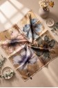 Baskı Efektli Rayon Eşarp -Bej