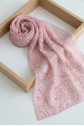 Traditional Floral Patterned Cotton Scarf -Powder