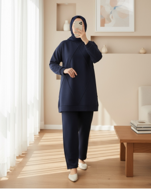 Çimalı Double Set   -Navy blue
