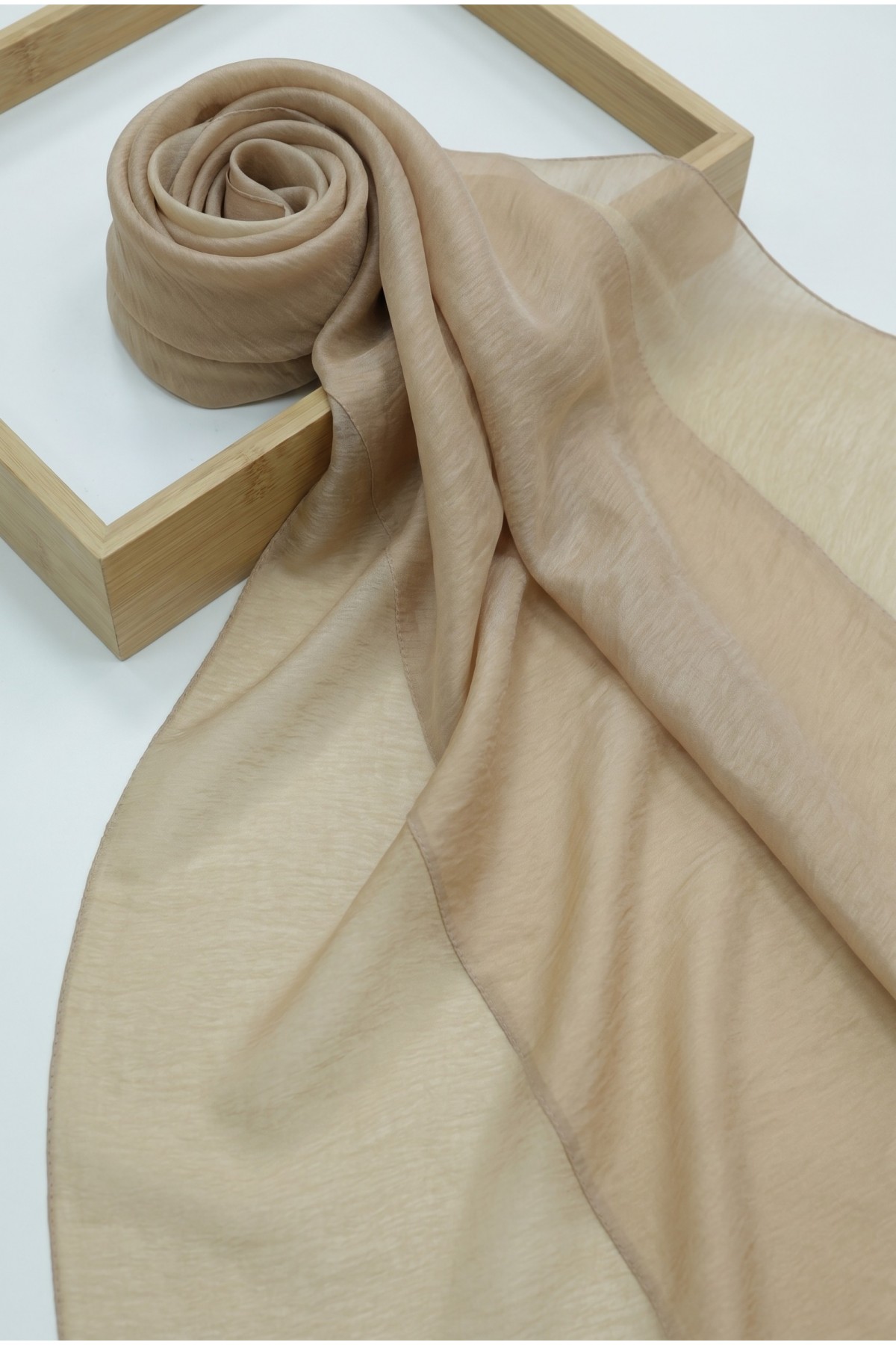 Glittery Voile Scarf -Cinnamon