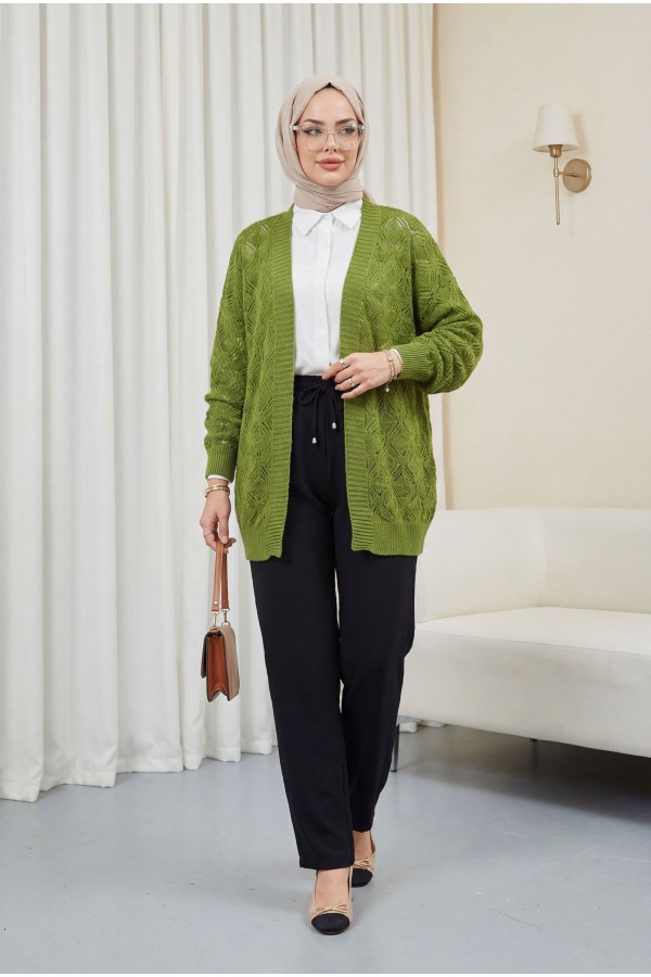 Patterned Mid  -Khaki