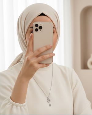 قلادة النموذج الرئيسي -فضة