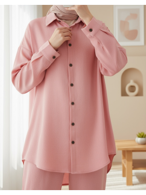 6622 Keten İkili Takım - Pudra