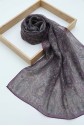 Authentic Striped Traditional Design Cotton Scarf - Purple