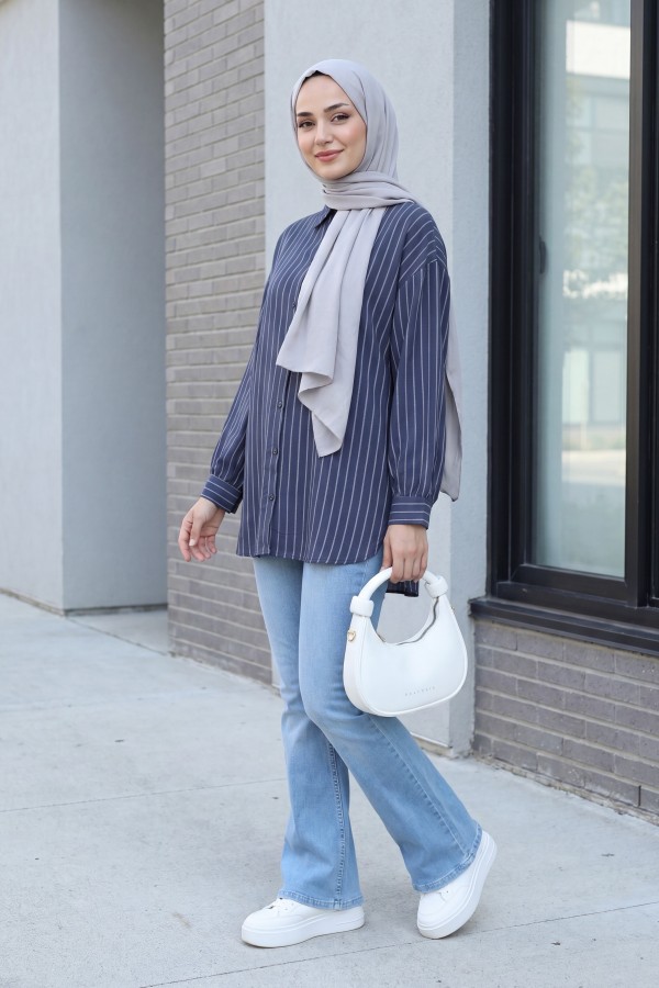 Striped Slit Loose -parliament
