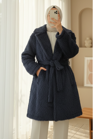 Beli Kuşaklı Cepli Sakallı Kap -Laci