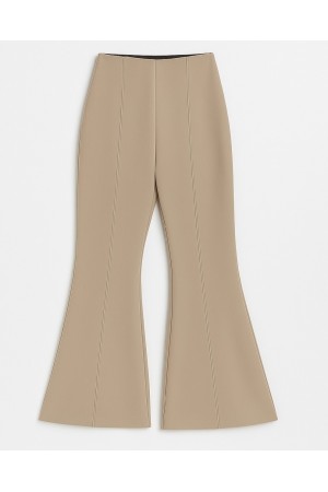 بنطلون ليكرا بخصر مطاطي -اللون البيج