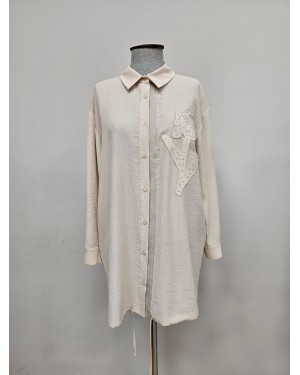 Kadın İşlemeli Gömlek  - 10519GML