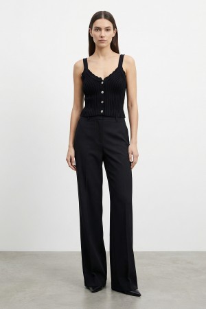 Kadın Askılı Triko Bluz  - 31725BLZ