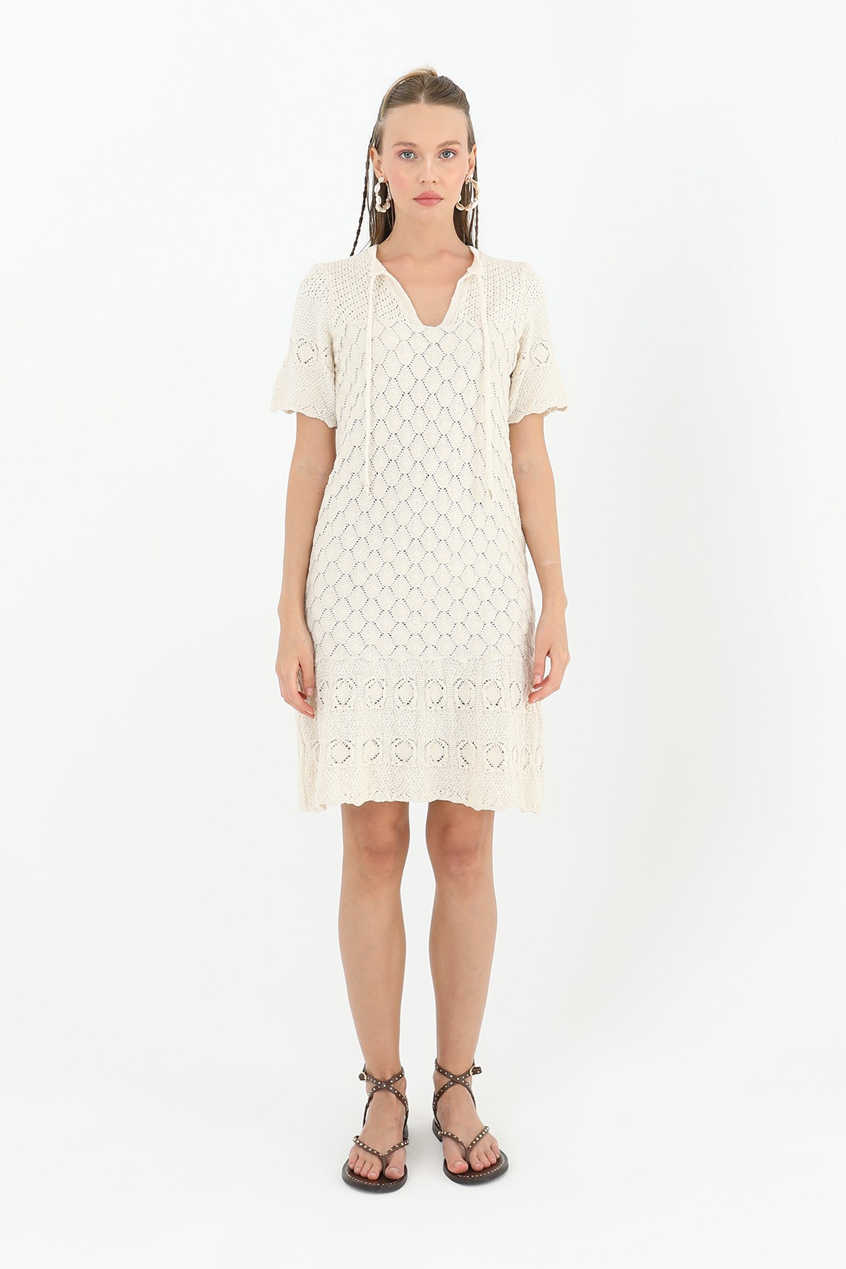 Women's Embroidered Mini Dress  