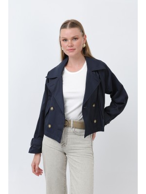 Kadın Kısa Trench - 32123TRC