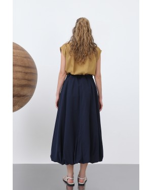 تنورة جينز نسائية واسعة 